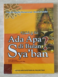 Image of Ada Apa di Bulan Sya'ban?