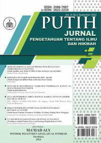 Image of JURNAL PUTIH VOL. X NO. 1 MARET 2025